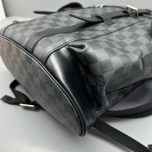 Louis Vuitton Christopher Backpack Damier Graphite Black