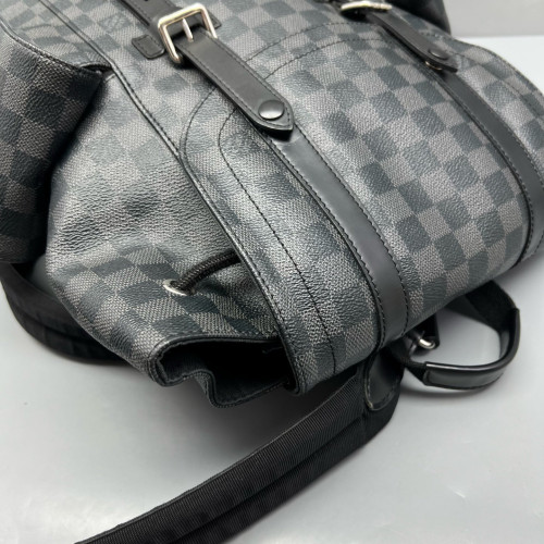 Louis Vuitton Christopher Backpack Damier Graphite Black