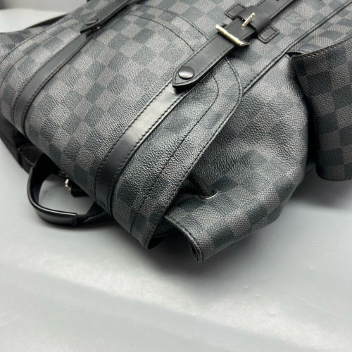 Louis Vuitton Christopher Backpack Damier Graphite Black