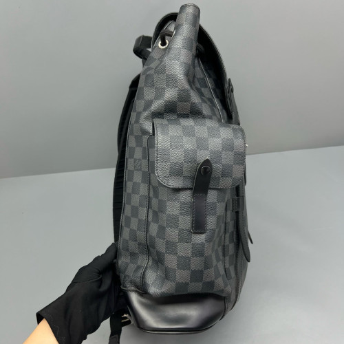 Louis Vuitton Christopher Backpack Damier Graphite Black