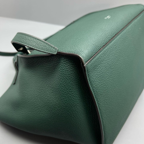 Celine Small Big Bag Grained Calfskin Dark Green