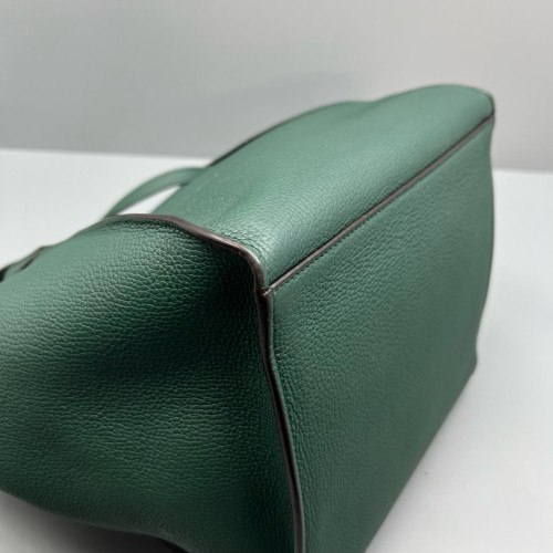 Celine Small Big Bag Grained Calfskin Dark Green