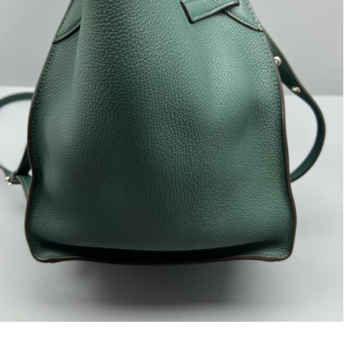 Celine Small Big Bag Grained Calfskin Dark Green