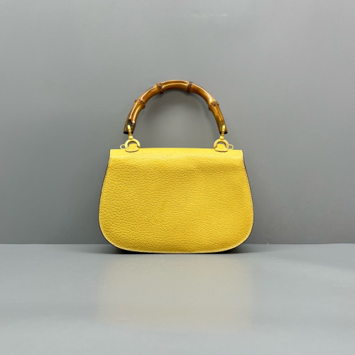 Gucci Bamboo Bamboo 1947 Medium Calfskin Yellow