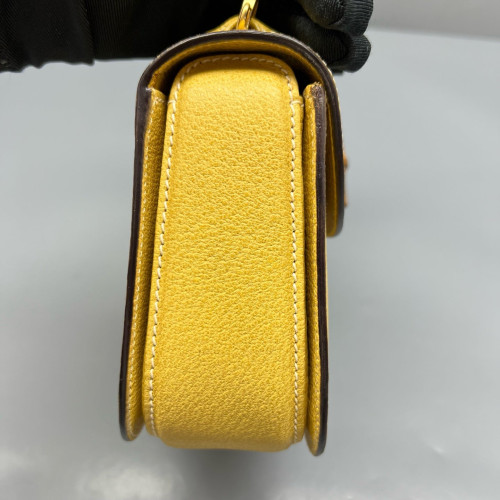 Gucci Bamboo Bamboo 1947 Medium Calfskin Yellow