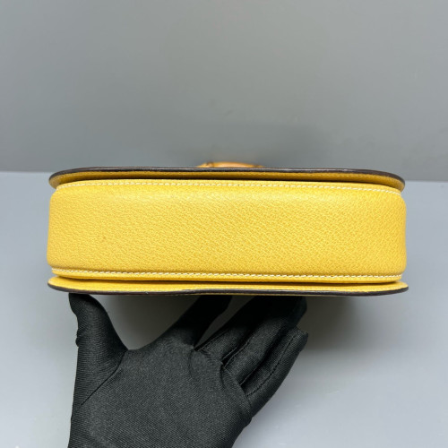 Gucci Bamboo Bamboo 1947 Medium Calfskin Yellow