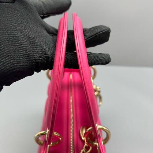Dior Medium Lady Dior Lambskin Rose