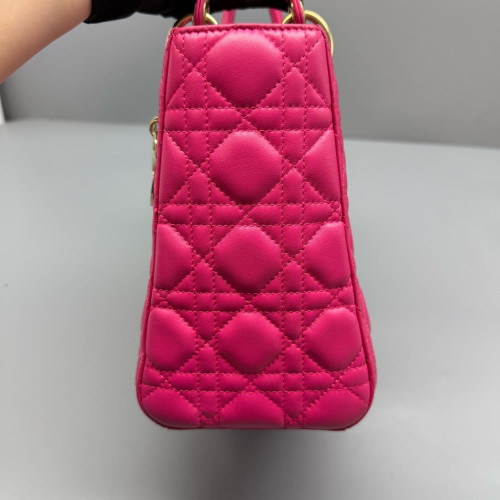 Dior Medium Lady Dior Lambskin Rose