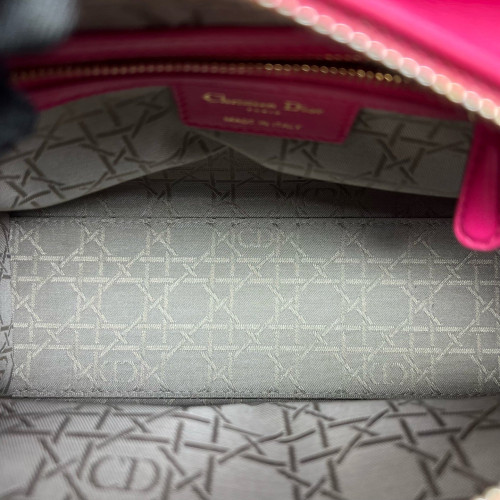 Dior Medium Lady Dior Lambskin Rose