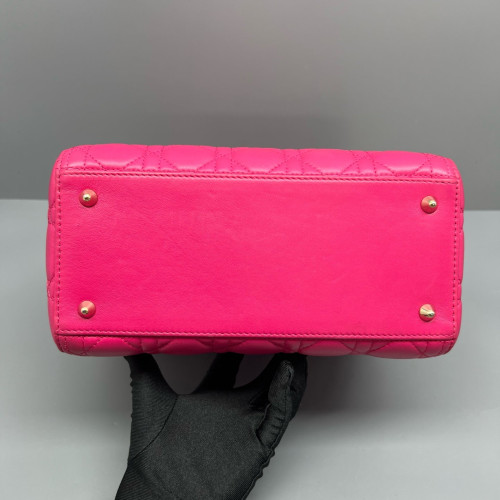 Dior Medium Lady Dior Lambskin Rose
