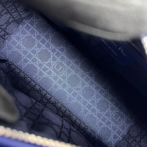 Dior Medium Lady Dior Calfskin Royal Blue