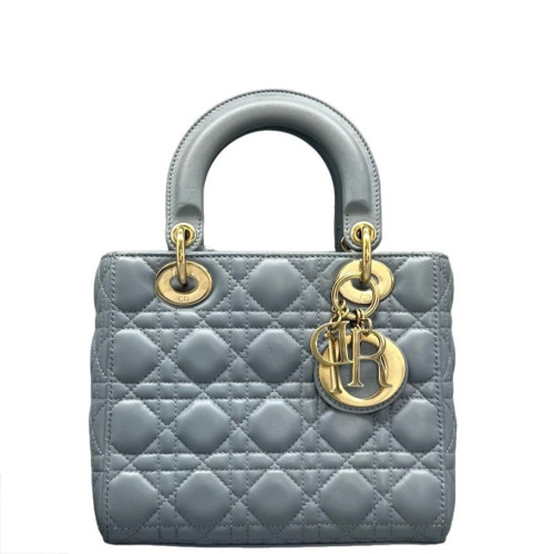 Dior Small Lady Dior Lambskin Dusty Blue