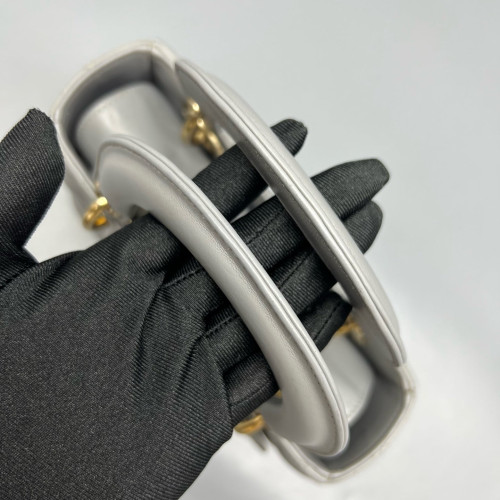 Dior Small Lady Dior Calfskin Grey