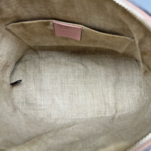 Gucci Small Gg Charm Dome Bag Guccissima Pink