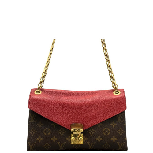 Louis Vuitton Pallas Chain Monogram Brown Red