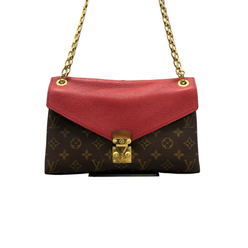 Louis Vuitton Pallas Chain Monogram Brown Red