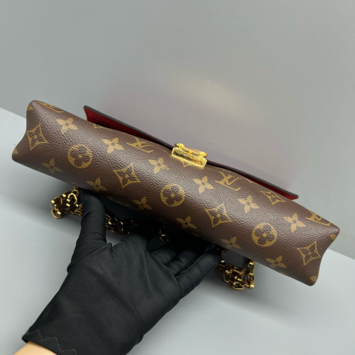 Louis Vuitton Pallas Chain Monogram Brown Red