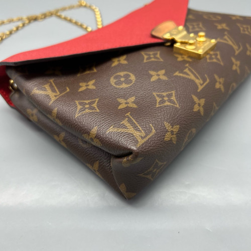 Louis Vuitton Pallas Chain Monogram Brown Red