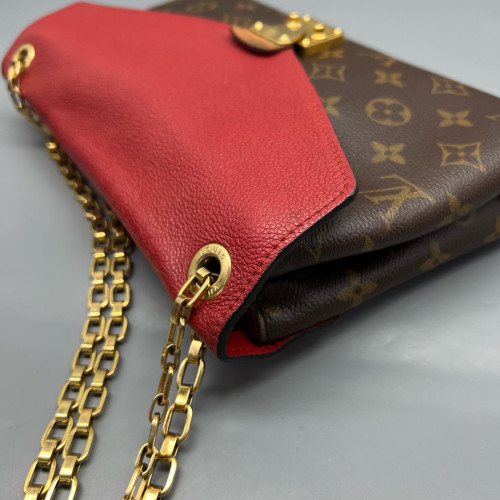 Louis Vuitton Pallas Chain Monogram Brown Red
