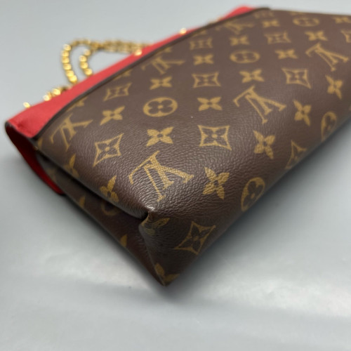Louis Vuitton Pallas Chain Monogram Brown Red