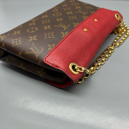 Louis Vuitton Pallas Chain Monogram Brown Red
