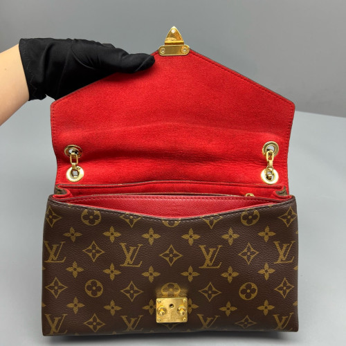 Louis Vuitton Pallas Chain Monogram Brown Red