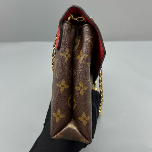 Louis Vuitton Pallas Chain Monogram Brown Red