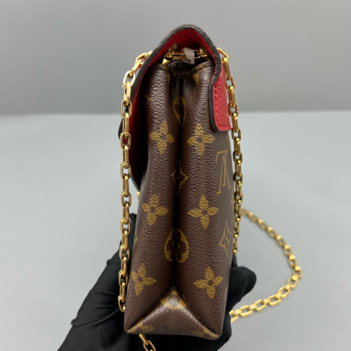Louis Vuitton Pallas Chain Monogram Brown Red