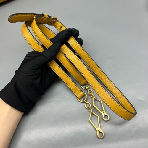 Miu Miu Two-Way Bag Grained Calfskin Yellow