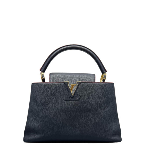 Louis Vuitton Capucines PM Calfskin Dark Blue