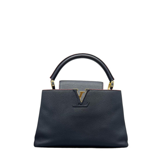 Louis Vuitton Capucines PM Calfskin Dark Blue