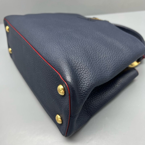 Louis Vuitton Capucines PM Calfskin Dark Blue