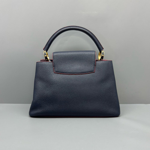 Louis Vuitton Capucines PM Calfskin Dark Blue