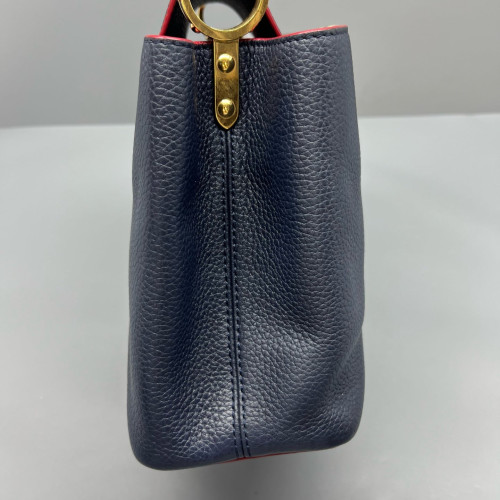 Louis Vuitton Capucines PM Calfskin Dark Blue