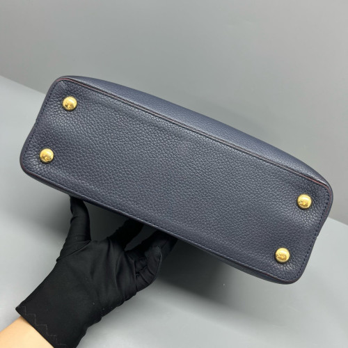 Louis Vuitton Capucines PM Calfskin Dark Blue