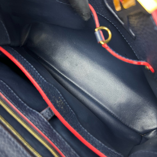 Louis Vuitton Capucines PM Calfskin Dark Blue