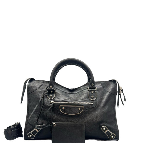 Balenciaga Medium City Arena Lambskin Black