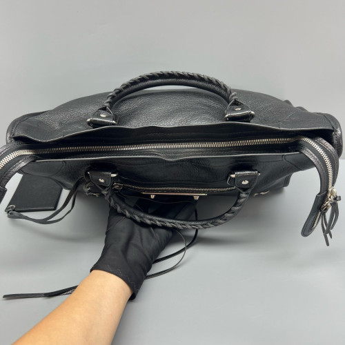 Balenciaga Medium City Arena Lambskin Black