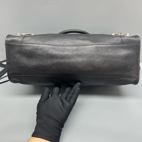Balenciaga Medium City Arena Lambskin Black
