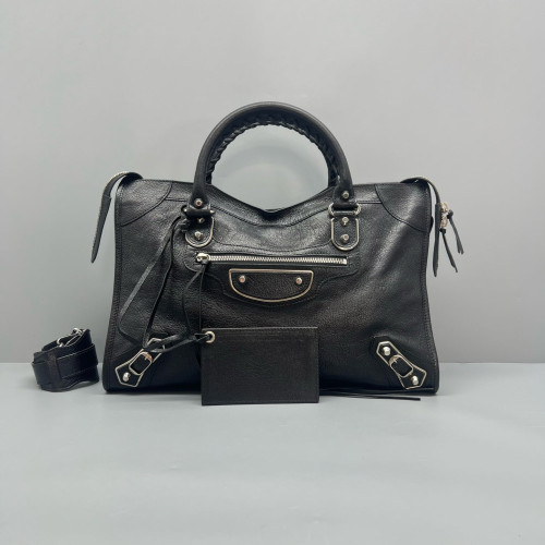 Balenciaga Medium City Arena Lambskin Black