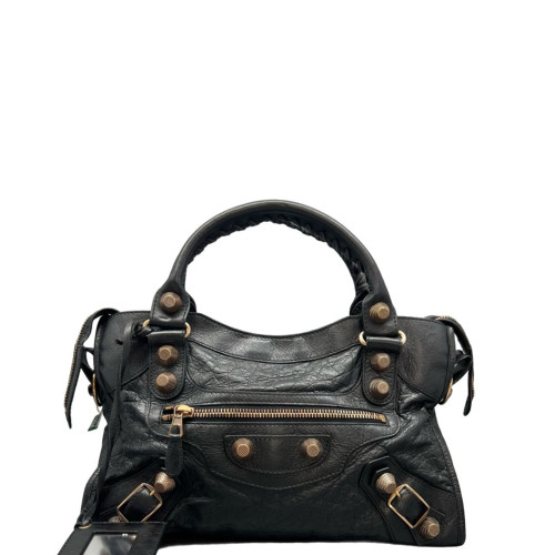 Balenciaga Medium City Arena Lambskin Black