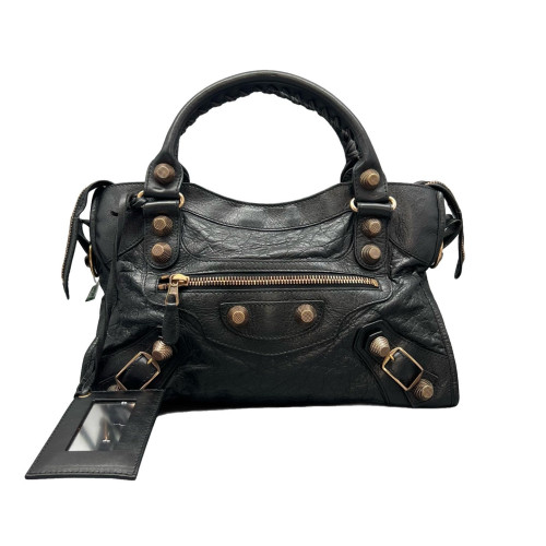 Balenciaga Medium City Arena Lambskin Black