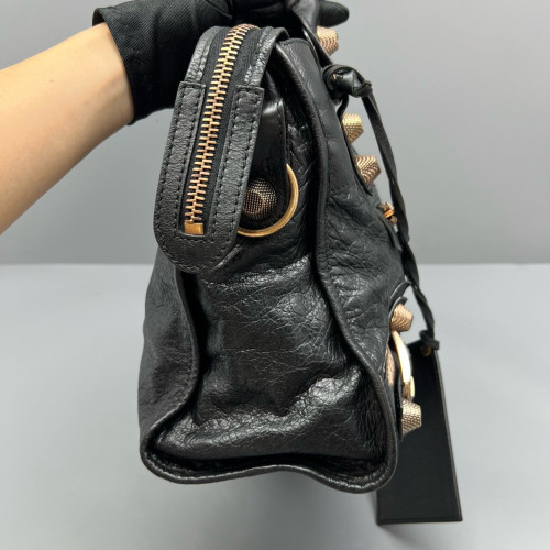 Balenciaga Medium City Arena Lambskin Black