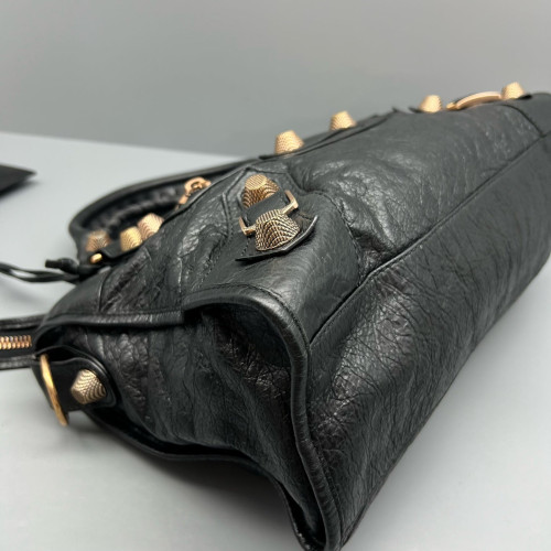 Balenciaga Medium City Arena Lambskin Black