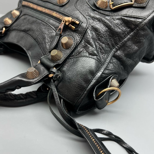 Balenciaga Medium City Arena Lambskin Black