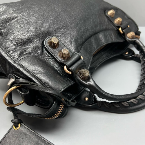Balenciaga Medium City Arena Lambskin Black