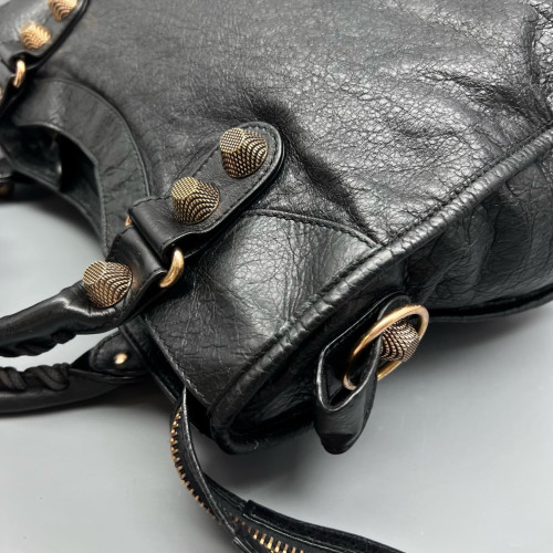 Balenciaga Medium City Arena Lambskin Black