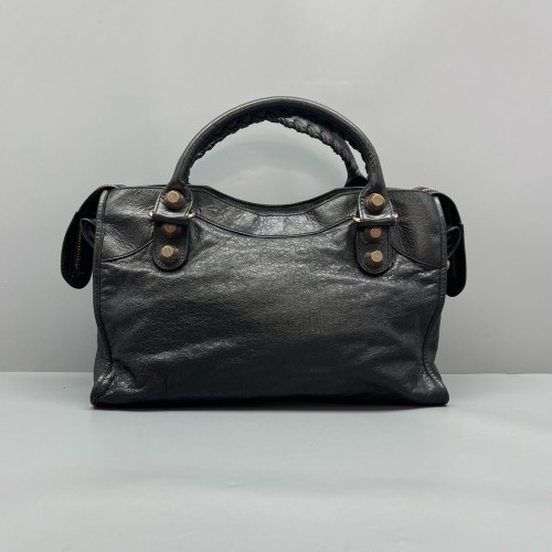 Balenciaga Medium City Arena Lambskin Black