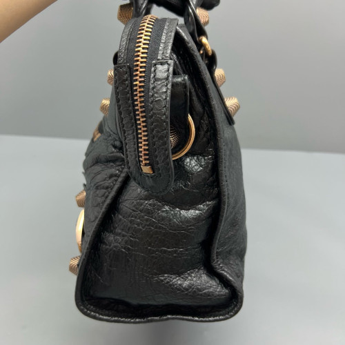 Balenciaga Medium City Arena Lambskin Black