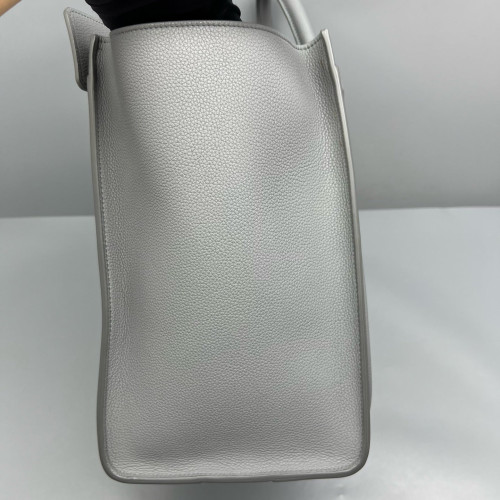 Celine Mini Luggage Grained Calfskin Grey